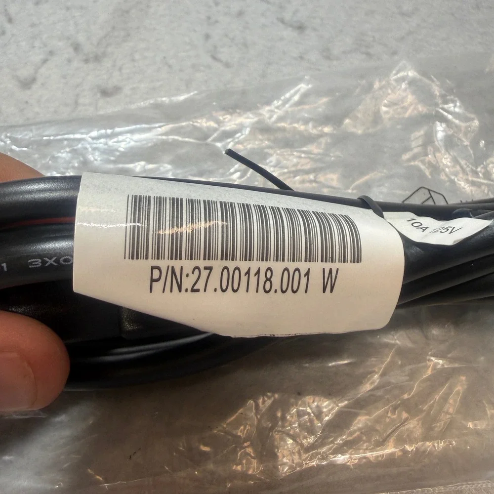 Longwell Power Cord Unisex OS Black 10A 125V 18AWG 3-Prong 27.00118.001 W Cable